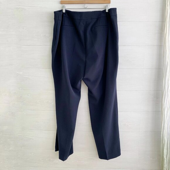 *flaw NWT Talbots Plus - Navy blue dress pants stretch, 24W - Picture 5 of 6